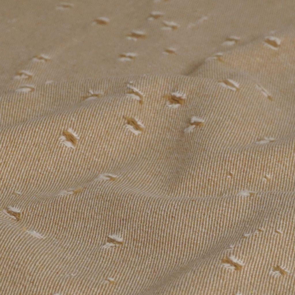 Broken Denim used Look caramelbraun